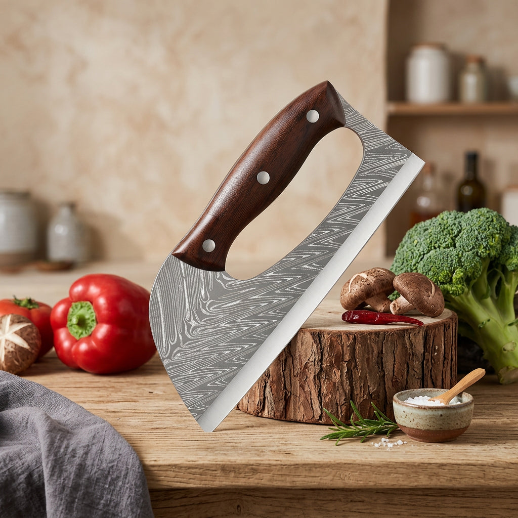 7.8inch Kitchen Knife Multifunctional Effort Saving Knives Household Chopping Knife Meat Cleaver Butcher Knife Kitchen Supplies